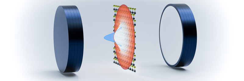 Bild zur PM vom 17.11.2025 - Licht in Bewegung: Marburger Physiker entschlüsseln Transport in atomar dünnen Materialien