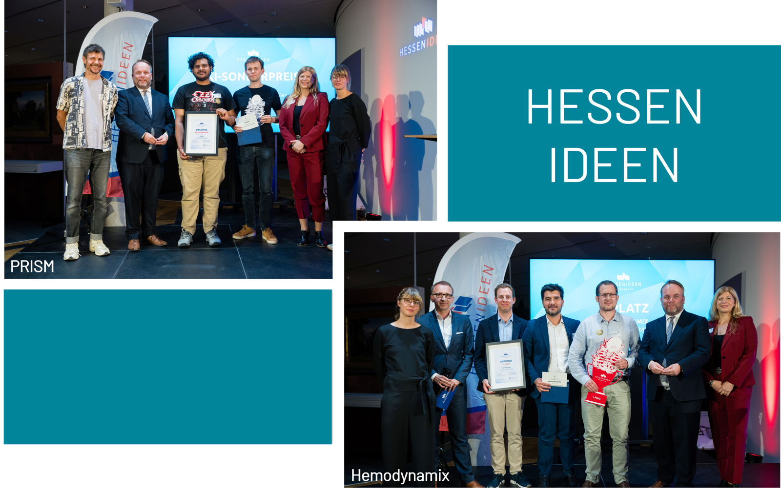 JLU-Teams gewinnen „Hessen Ideen“: Herzdiagnostik und KI-Materialforschung ausgezeichnet